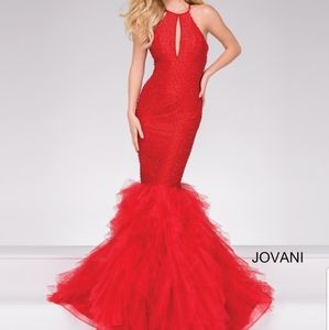 GORGEOUS Red Jovani Prom Dress, sz2 fits 2/4- 4/6